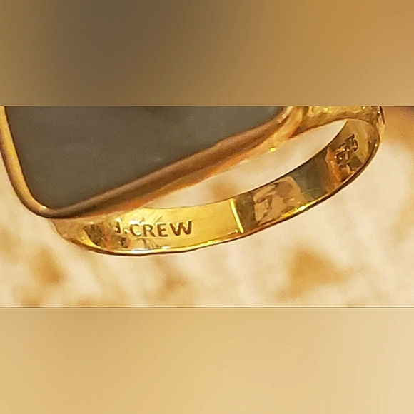 14K Gold Plated/.925 Sterling Silver Semi-Precious Stone Ring - Picture 4 of 5